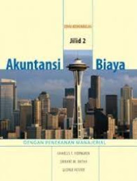 Image of Akuntansi biaya : penekanan manajerial Jilid 2